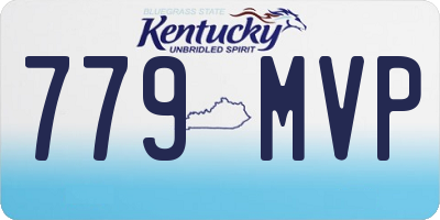 KY license plate 779MVP