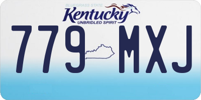 KY license plate 779MXJ
