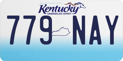 KY license plate 779NAY