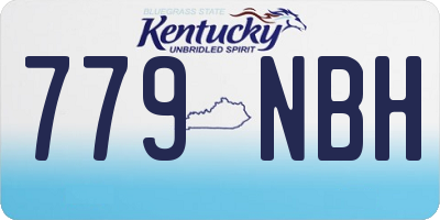 KY license plate 779NBH