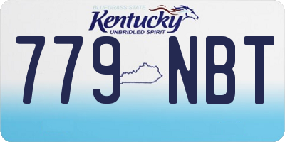 KY license plate 779NBT