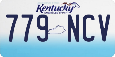 KY license plate 779NCV