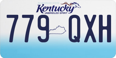 KY license plate 779QXH