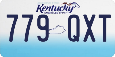 KY license plate 779QXT