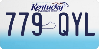 KY license plate 779QYL
