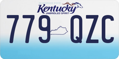 KY license plate 779QZC