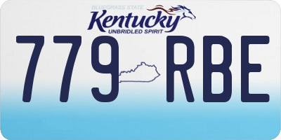 KY license plate 779RBE