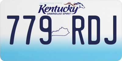KY license plate 779RDJ