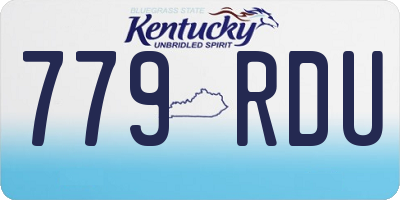 KY license plate 779RDU