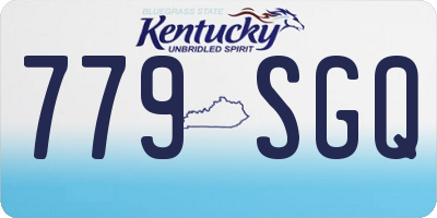 KY license plate 779SGQ