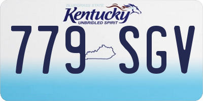 KY license plate 779SGV