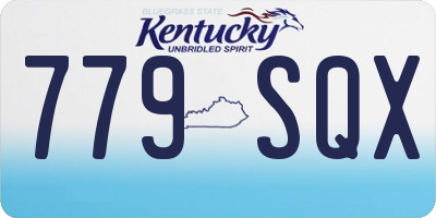 KY license plate 779SQX