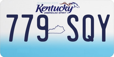 KY license plate 779SQY