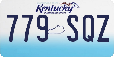 KY license plate 779SQZ