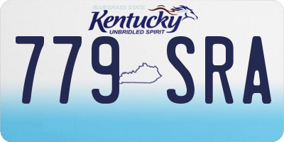 KY license plate 779SRA