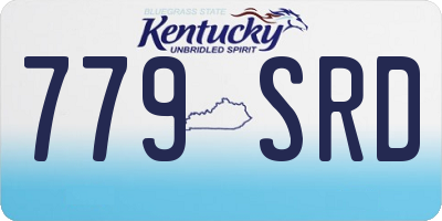 KY license plate 779SRD