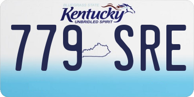 KY license plate 779SRE