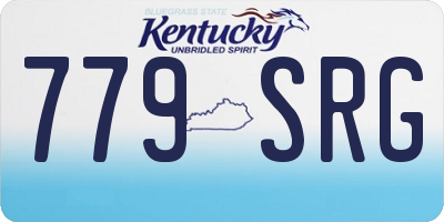 KY license plate 779SRG