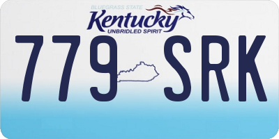 KY license plate 779SRK