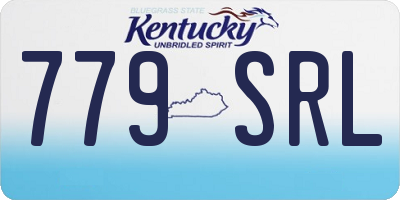 KY license plate 779SRL