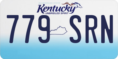 KY license plate 779SRN