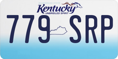 KY license plate 779SRP