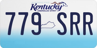 KY license plate 779SRR