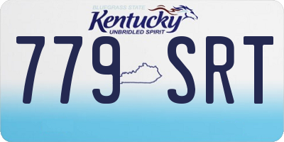KY license plate 779SRT