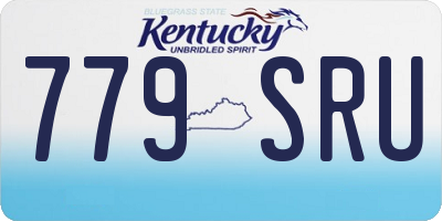 KY license plate 779SRU