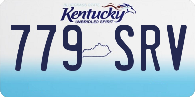KY license plate 779SRV