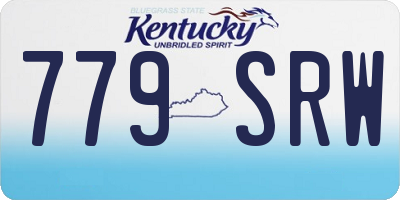 KY license plate 779SRW