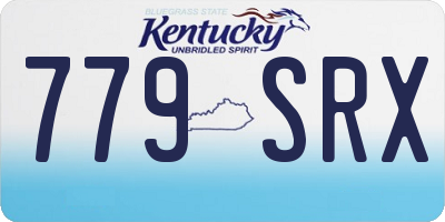 KY license plate 779SRX