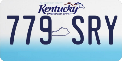 KY license plate 779SRY