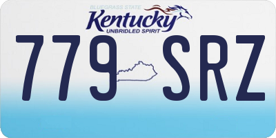 KY license plate 779SRZ