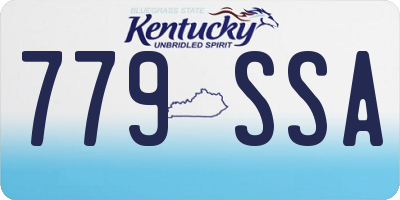 KY license plate 779SSA