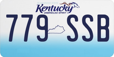 KY license plate 779SSB