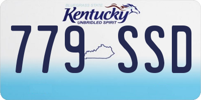 KY license plate 779SSD