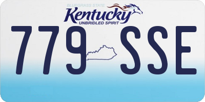KY license plate 779SSE
