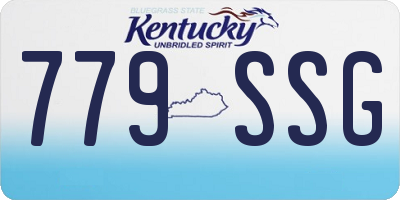 KY license plate 779SSG