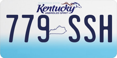 KY license plate 779SSH