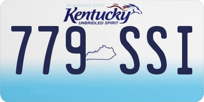 KY license plate 779SSI