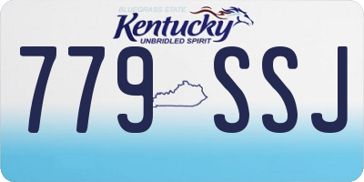 KY license plate 779SSJ