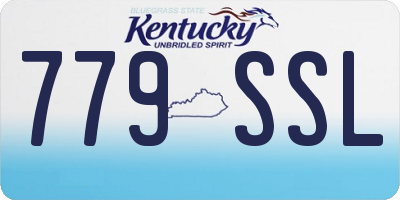 KY license plate 779SSL