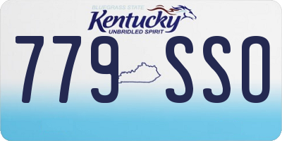 KY license plate 779SSO
