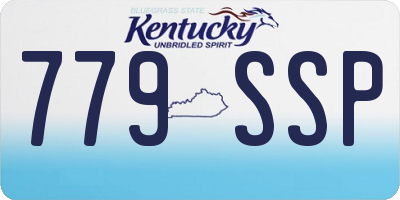 KY license plate 779SSP
