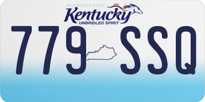 KY license plate 779SSQ