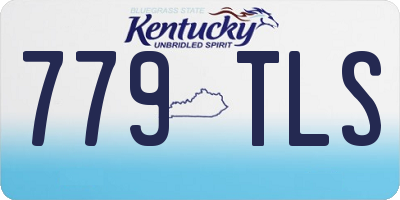 KY license plate 779TLS