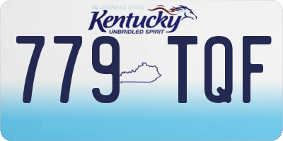 KY license plate 779TQF