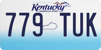 KY license plate 779TUK