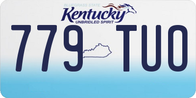 KY license plate 779TUO